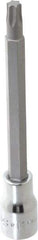 SK - 3/8" Drive, T40 Torx Bit Socket - 4" OAL, Long Torx Bit Socket - USA Tool & Supply
