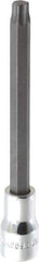 SK - 3/8" Drive, T45 Torx Bit Socket - 4" OAL, Long Torx Bit Socket - USA Tool & Supply