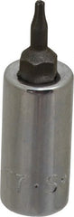 SK - 1/4" Drive, T7 Hand Torx Bit Socket - USA Tool & Supply