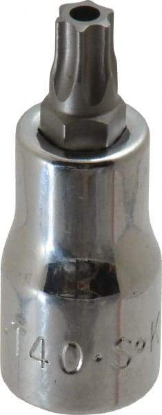 SK - 3/8" Drive, T40 Torx Bit Socket - 2" OAL, Tamper Resistant - USA Tool & Supply