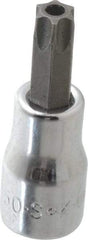 SK - 3/8" Drive, T50 Torx Bit Socket - 2" OAL, Tamper Resistant - USA Tool & Supply