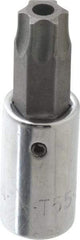 SK - 3/8" Drive, T55 Torx Bit Socket - 2" OAL, Tamper Resistant - USA Tool & Supply