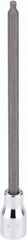 SK - 3/8" Drive, 4mm Hex Bit Socket - 6" OAL, 5" Bit Length, Long Ball End Hex Bit Socket - USA Tool & Supply