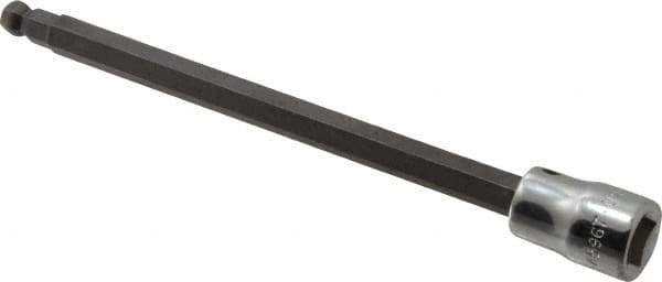 SK - 3/8" Drive, 7mm Hex Bit Socket - 6" OAL, 5" Bit Length, Long Ball End Hex Bit Socket - USA Tool & Supply