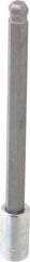 SK - 3/8" Drive, 10mm Hex Bit Socket - 6" OAL, 5" Bit Length, Long Ball End Hex Bit Socket - USA Tool & Supply