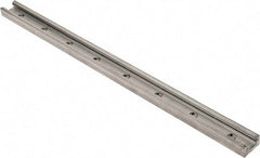 Pacific Bearing - 480mm OAL x 30mm Overall Width x 16mm Overall Height Self Lubricated Linear Guide Systems - 60mm Between Holes, 225 Lb. Capacity - USA Tool & Supply