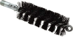 Schaefer Brush - 5" Brush Length, 1-3/4" Diam, Nylon Single Stem, Single Spiral Tube Brush - 7-1/4" Long, Nylon, 1/4" NPSM Male Connection - USA Tool & Supply