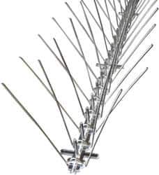 Bird-X - Stainless Steel Bird Spikes - 4.3 Inch High x 1/2 Inch Wide x 10 Ft. Long - USA Tool & Supply