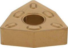 Kennametal - WNMG432 P Grade KC850 Carbide Turning Insert - TiC/TiCN/TiN Finish, 80° Trigon, 1/2" Inscr Circle, 3/16" Thick, 1/32" Corner Radius - USA Tool & Supply