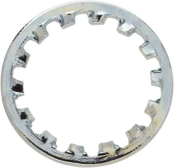 Value Collection - 5/16" Screw, 0.3165" ID, Steel Internal Tooth Lock Washer - 0.4295" OD, Zinc-Plated, Grade 1075 - USA Tool & Supply