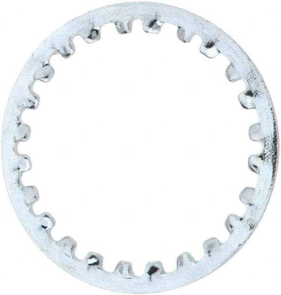 Value Collection - 7/16" Screw, 0.4755" ID, Steel Internal Tooth Lock Washer - 0.6005" OD, Zinc-Plated, Grade 1075 - USA Tool & Supply