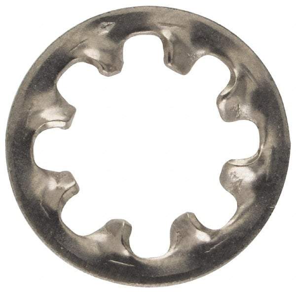 Made in USA - 5/16" Screw, 0.332" ID, Stainless Steel Internal Tooth Lock Washer - 0.607" OD, Uncoated, Grade 316 - USA Tool & Supply