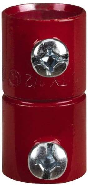 Thomas & Betts - 1" Trade, Steel Set Screw EMT Conduit Coupling - Noninsulated - USA Tool & Supply