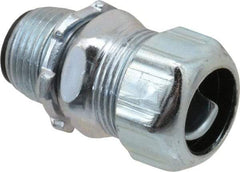 Thomas & Betts - 3/8" Trade, Steel Threaded Straight Liquidtight Conduit Connector - Insulated - USA Tool & Supply