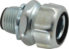 Thomas & Betts - 1/2" Trade, Steel Threaded Straight Liquidtight Conduit Connector - Insulated - USA Tool & Supply