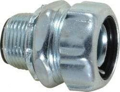 Thomas & Betts - 3/4" Trade, Steel Threaded Straight Liquidtight Conduit Connector - Insulated - USA Tool & Supply