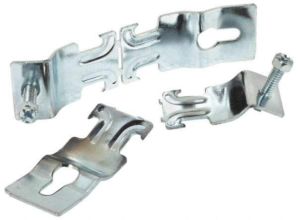 Thomas & Betts - 1-1/4" Pipe, 14 Gauge" Pipe or Conduit Clamp - Silver Galvanized, 600 Lb Capacity, All Conduit - USA Tool & Supply