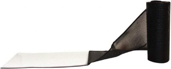 Aleco - Black Top & Clear Bottom Replacement Vinyl Strip Standard Dock Curtain Strips - 8" Wide x 8' Long x 0.014" Thick, PVC - USA Tool & Supply