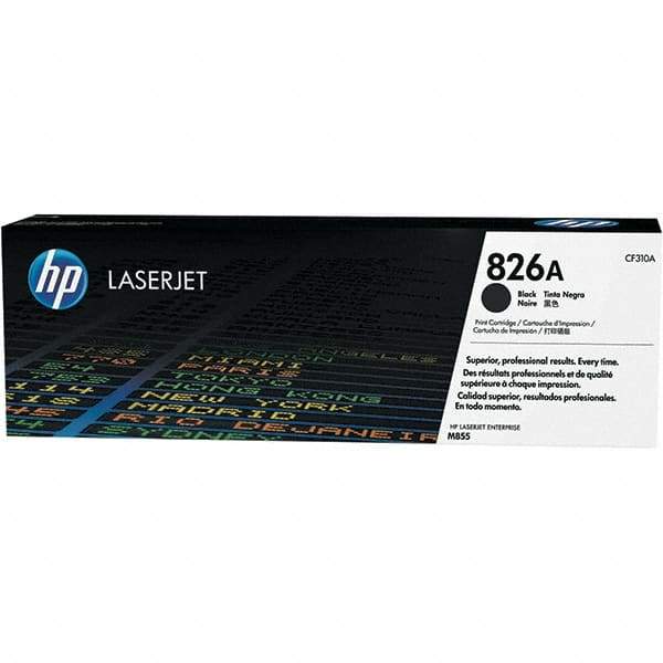 Hewlett-Packard - Black Toner Cartridge - Use with HP Color LaserJet Enterprise M855 - USA Tool & Supply