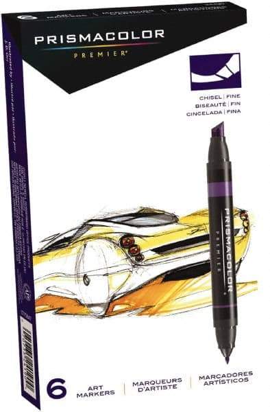 Prismacolor - French Grey 60 Art Marker - Brush Tip, Alcohol Based Ink - USA Tool & Supply