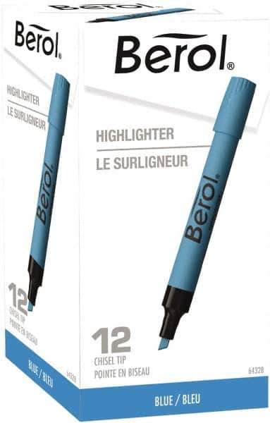 Sharpie - Blue Highlighter - Chisel Tip, AP Nontoxic Ink - USA Tool & Supply