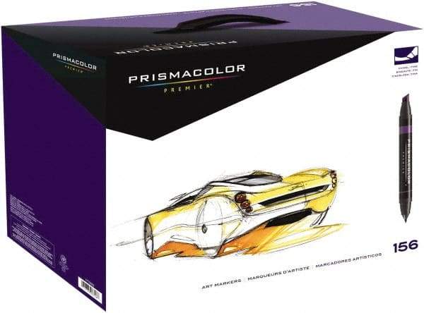 Prismacolor - Assorted Colors, Art Marker - Chisel Tip, Alcohol Based Ink - USA Tool & Supply