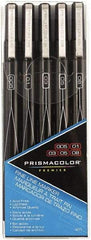 Prismacolor - Black Art Marker - Fine Tip, Alcohol Based Ink - USA Tool & Supply