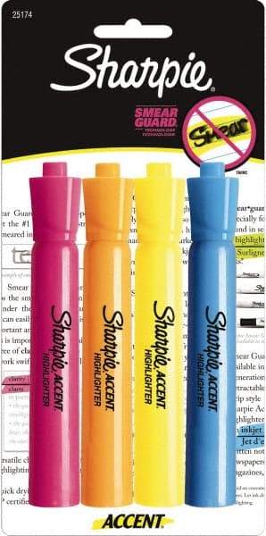 Sharpie - Assorted Colors, Highlighter - Chisel Tip, AP Nontoxic Ink - USA Tool & Supply