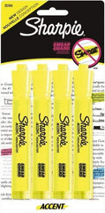 Sharpie - Fluorescent Yellow Highlighter - Chisel Tip, AP Nontoxic Ink - USA Tool & Supply