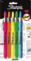 Sharpie - Assorted Colors, Highlighter - Chisel Tip, AP Nontoxic Ink - USA Tool & Supply