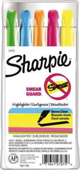 Sharpie - Assorted Colors, Highlighter - Chisel Tip, AP Nontoxic Ink - USA Tool & Supply