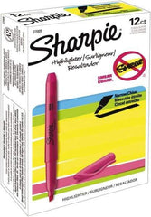 Sharpie - Fluorescent Pink Highlighter - Chisel Tip, AP Nontoxic Ink - USA Tool & Supply