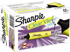 Sharpie - Fluorescent Yellow Highlighter - Chisel Tip, AP Nontoxic Ink - USA Tool & Supply