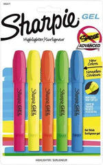 Sharpie - Assorted Colors, Highlighter - Chisel Tip, AP Nontoxic Ink - USA Tool & Supply