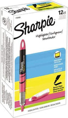 Sharpie - Fluorescent Pink Highlighter - Chisel Tip, AP Nontoxic Ink - USA Tool & Supply