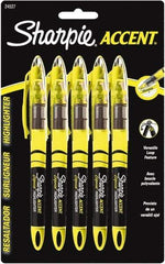 Sharpie - Fluorescent Yellow Highlighter - Chisel Tip, AP Nontoxic Ink - USA Tool & Supply