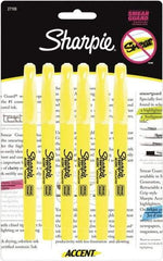 Sharpie - Fluorescent Yellow Highlighter - Chisel Tip, AP Nontoxic Ink - USA Tool & Supply