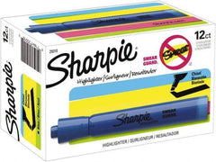 Sharpie - Turquoise Blue Highlighter - Chisel Tip, AP Nontoxic Ink - USA Tool & Supply