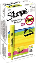 Sharpie - Assorted Colors, Highlighter - Chisel Tip, AP Nontoxic Ink - USA Tool & Supply