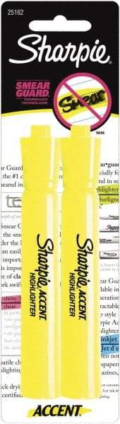 Sharpie - Fluorescent Yellow Highlighter - Chisel Tip, AP Nontoxic Ink - USA Tool & Supply