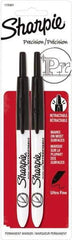 Sharpie - Black Permanent Marker - Ultra Fine Tip, AP Nontoxic Ink - USA Tool & Supply