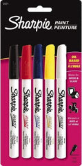 Sharpie - Assorted Colors, Paint Marker - Fine Tip - USA Tool & Supply