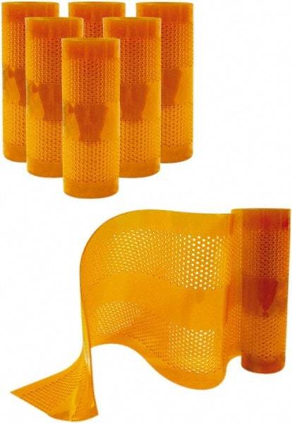 Aleco - Amber Replacement Vinyl Strip Standard Dock Curtain Strips - 12" Wide x 9' Long x 1/8" Thick, PVC - USA Tool & Supply