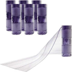 Aleco - Clear Replacement Vinyl Strip Standard Dock Curtain Strips - 12" Wide x 9' Long x 1/8" Thick, PVC - USA Tool & Supply