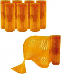 Aleco - Amber Replacement Vinyl Strip Standard Dock Curtain Strips - 12" Wide x 8' Long x 1/8" Thick, PVC - USA Tool & Supply