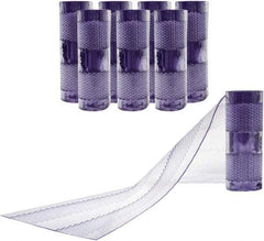 Aleco - Clear Replacement Vinyl Strip Standard Dock Curtain Strips - 12" Wide x 8' Long x 1/8" Thick, PVC - USA Tool & Supply