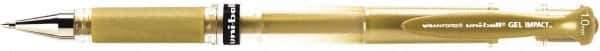 Uni-Ball - 1mm Stick Pen - Gold - USA Tool & Supply