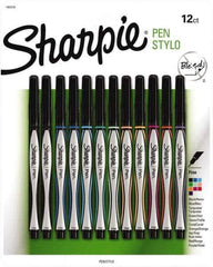 Sharpie - Fine Point Porous Point Pen - Assorted Colors - USA Tool & Supply