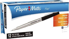 Paper Mate - Ultra Fine Porous Point Pen - Black - USA Tool & Supply