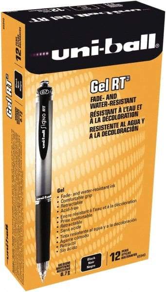 Uni-Ball - 0.7mm Retractable Pen - Black - USA Tool & Supply